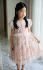 Blossom Grace Floral Tulle Dress