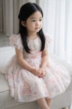 Blossom Grace Floral Tulle Dress - Image 2